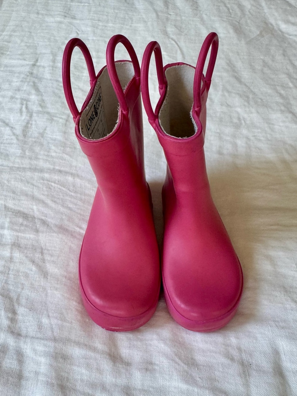 Lone Cone Girls Size 6 Hot Pink Pull-On Rain Boots